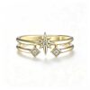 Celestial Twin Star Ring